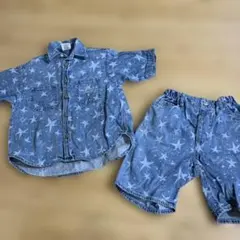 GU 星柄デニムセット 110サイズ
