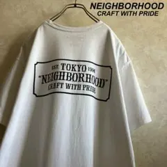 ネイバーフッド クラシックボックスロゴtシャツ 白 XL - メルカリ