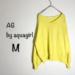 AG エージーバイアクアガール ニット Vネック イエローMのサムネイル