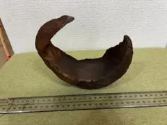 ゅ*ず様 鉄製　 曲線花器　 錆びた茶色