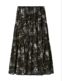 値下げ！新品　ミラオーウェン 今季完売　ティアードアンティークプリントスカート