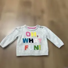 baby GAP グレー ニットセーター 3-6ヶ月