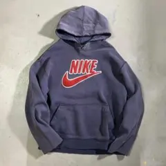 90's NIKE ナス紺 パーカー フェード ヴィンテージ ナイキ 古着