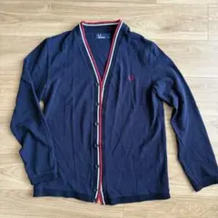 FRED PERRY ネイビー カーディガン　Sのサムネイル