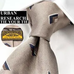 TIE YOUR TIE タイユアタイ アーバンリサーチ 幾何学ネクタイ 金色のサムネイル