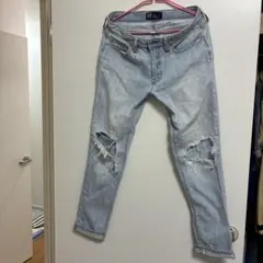 GAP DENIMダメージデニム 24とデニムサロペット　ダメージ加工セット