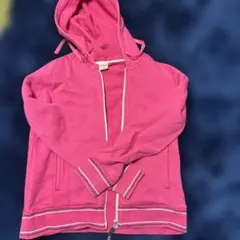 IGNIO フード付きピンクパーカー M