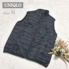 【ユニクロ】UNIQLO メンズ ウルトラライトダウンベスト チェック S