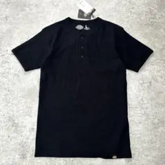 【新品】 Dickies ディッキーズ ヘンリーネック 半袖Tシャツ 黒 L