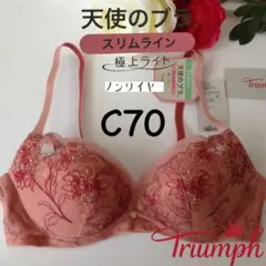 トリンプ天使のブラスリムライン 極上ライト ノンワイヤーブラジャー　C70