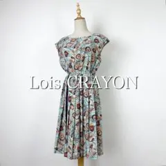 Lois CRAYON ロイスクレヨン プリントノースリーブワンピース - メルカリ