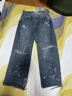 24AW DAIRIKU SuperDamageWideDenimPantsのサムネイル