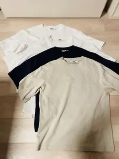 【4枚セット】エアリズムコットンオーバーサイズ Tシャツ 五分丈