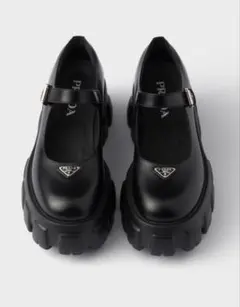 値下げ✨PRADA モノリス ブラッシュドレザー メリージェーンのサムネイル