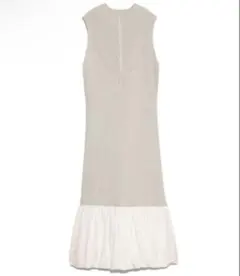 セルフォードcelford 異素材コンビニットワンピースアイボリー38