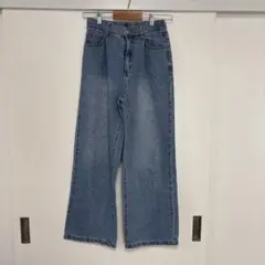 Loverouxie ライトブルーワイドデニム