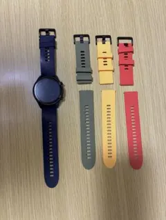 【Xiaomi】Mi Watch本体 交換用ベルト3本付き