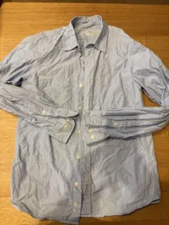 無印良品ライトブルーオックスフォード長袖シャツ XS