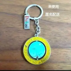未使用　ドバイ　キーリング　キーホルダー　グリーン　イエロー　dubai