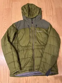 mont-bell フード付きダウンジャケット オリーブグリーン