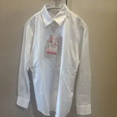 新品 しまむら 美ジネスシャツ 長袖 ホワイト ストライプ 9Rのサムネイル