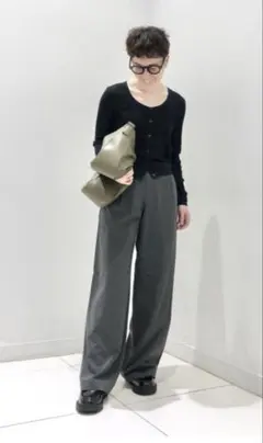 UNIQLO:C レースラウンドネックショートカーディガン