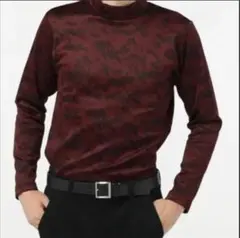 ✨IGNIO IHEAT ゴルフウェア 裏起毛カモプリントモックネック✨