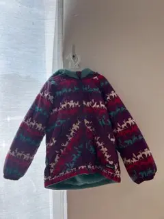 パタゴニア 中綿付き 動物柄フード付きジャケット 100cmから110cm