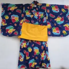 美品　MIKI HOUSE　ミキハウス　浴衣　女の子　レトロ　110