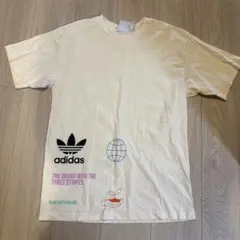 adidas 半袖Tシャツ M クリーム　新品