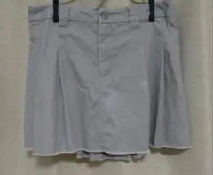 H&M ツイルフリルスカート ライトグレー Mのサムネイル