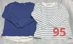 95cm 長袖Tシャツ(2点セット)男の子