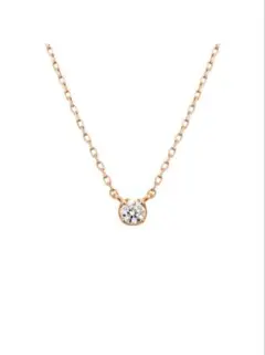 K10ピンクゴールドネックレス 4℃