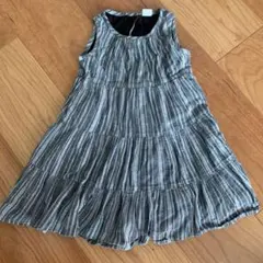 ストライプ ノースリーブワンピース 100cm 3歳　キッズ　女の子　ガール