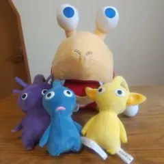 ピクミンぬいぐるみ 4体セット 青·黄·紫ピクミン チャッピー 任天堂 三英貿易のサムネイル