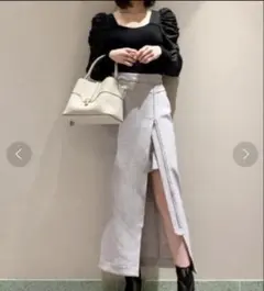SNIDEL　フロントジップタイトスカショーパンのサムネイル
