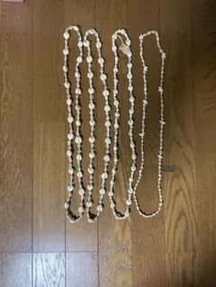 貝殻アクセサリー　ネックレス　4本セット