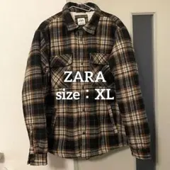 【美品】ZARA チェックシャツ