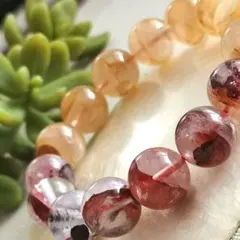 高品質□透明感□濃厚色□天然石オレンジスーパーセブン約13.9mm 