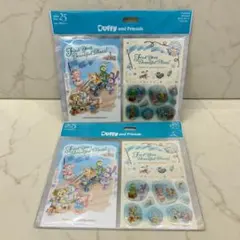 【新品未使用】「ダッフィー＆フレンズ」ポストカード・ステッカーのセット2点