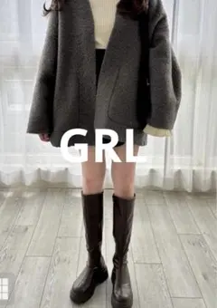 GRL リバーシブルトッパー　アウター モコモコ　もこもこ　フリーサイズのサムネイル