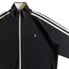 90s POLO SPORT Track Jacket L BLK Ralph