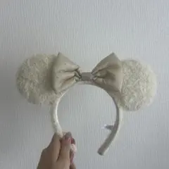 ディズニーシー・ランド ミニー カチューシャ 新作 白