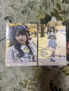ニアジョイ　山田杏佳　生写真　直筆　ヨリ　電話番号教えて ≒JOY 山田杏佳 封入生写真 電話番号教えて！ ニアジョイ ②