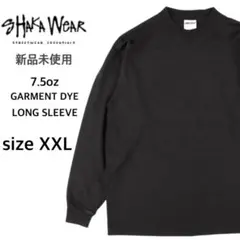 【シャカウェア】新品未使用 7.5oz ガーメントダイ 無地 ロンT 黒 2XL