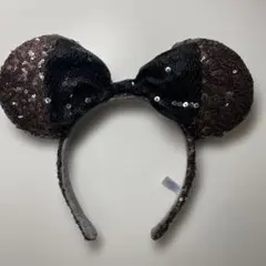 ディズニー スパンコールカチューシャ 黒