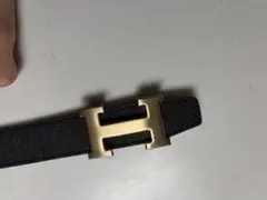 HERMES Hベルト ブラック レザー - メルカリ