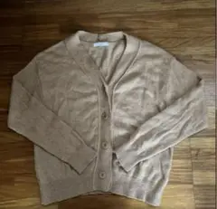 【サマンサモスモスブルー】カーディガン　長袖　キャメル　羽織り　レディース　M