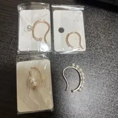 ピンクゴールド イヤーカフ 4点セット