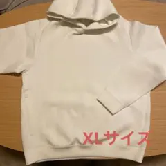 UNIQLO ユニクロ　ホワイト フード付きパーカー XL